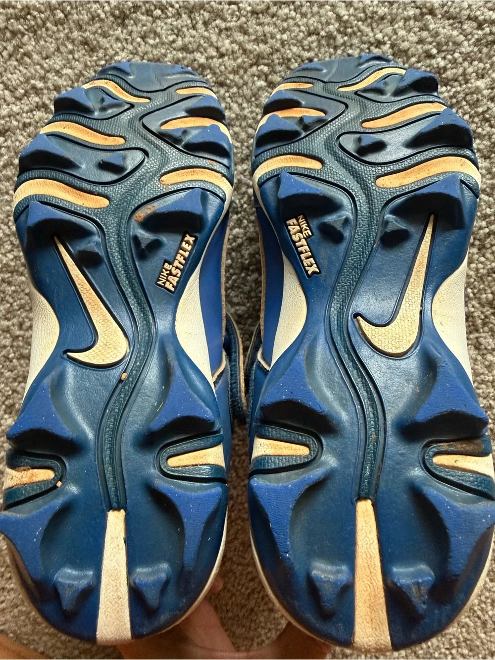 Nike Alpha Huarache Youth Cleats, Size 4